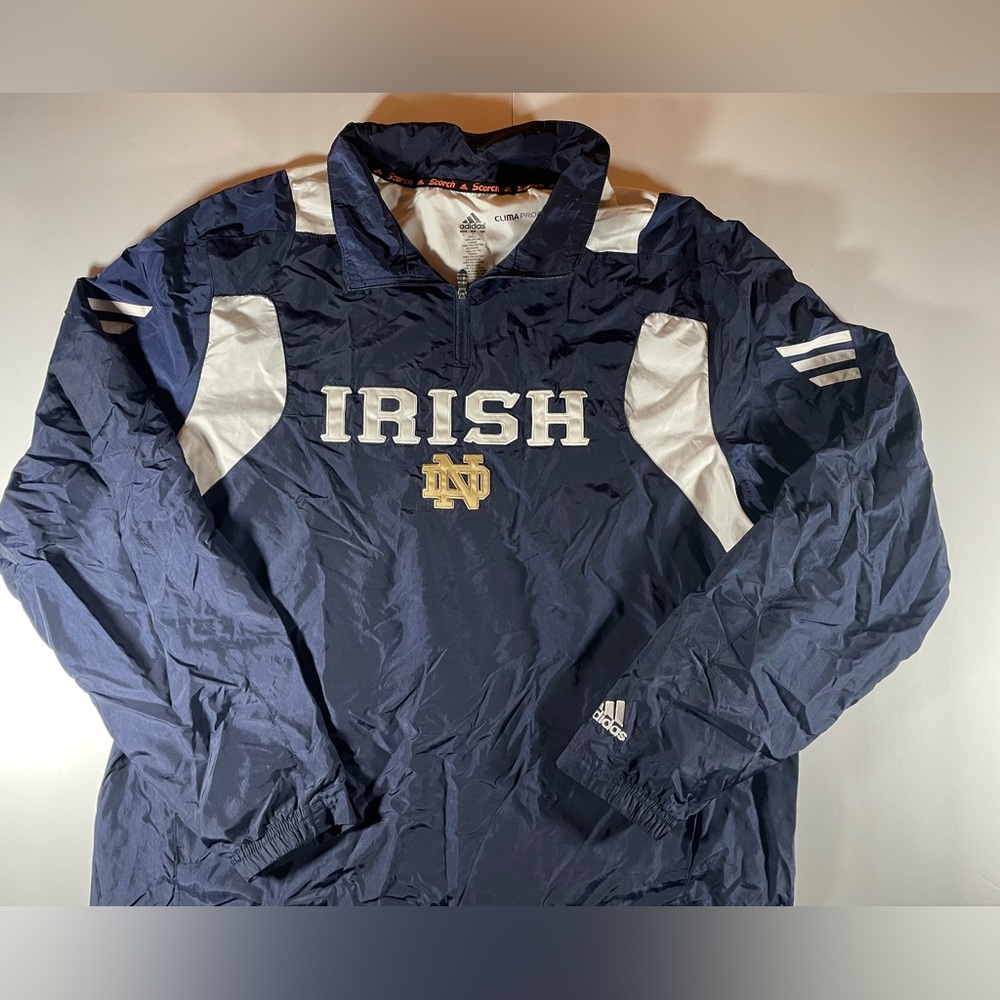 🎁S O L D🎁Adidas climaproof scorch embroidery tire Dame Irish pullover X-Large